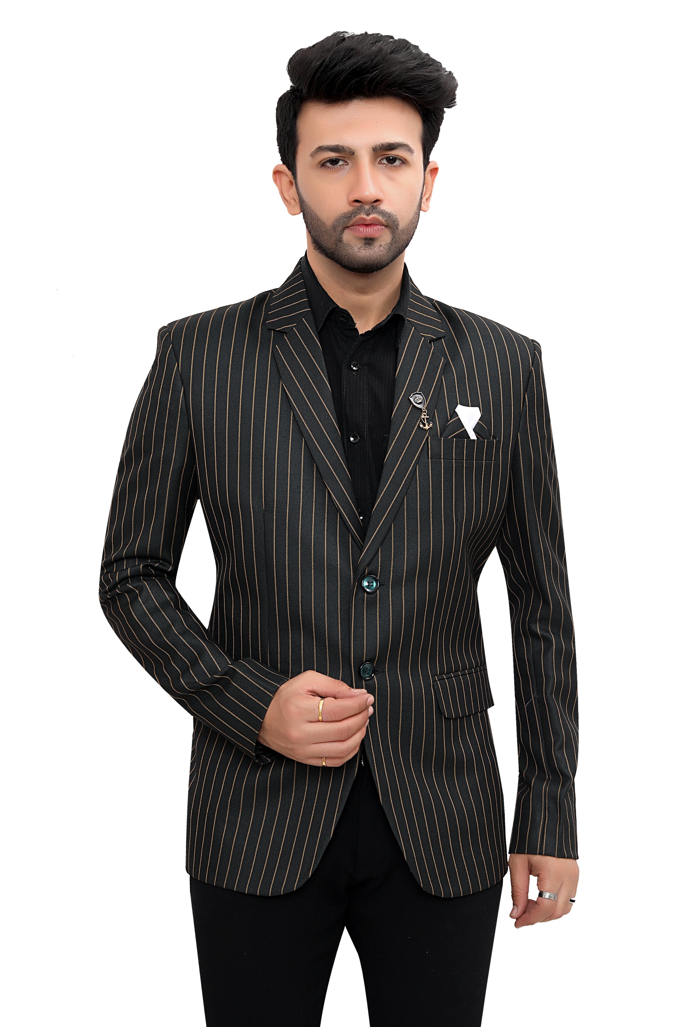 Cotton Blazer for Men - Multicolor | BLDU26001G | DesiQlo