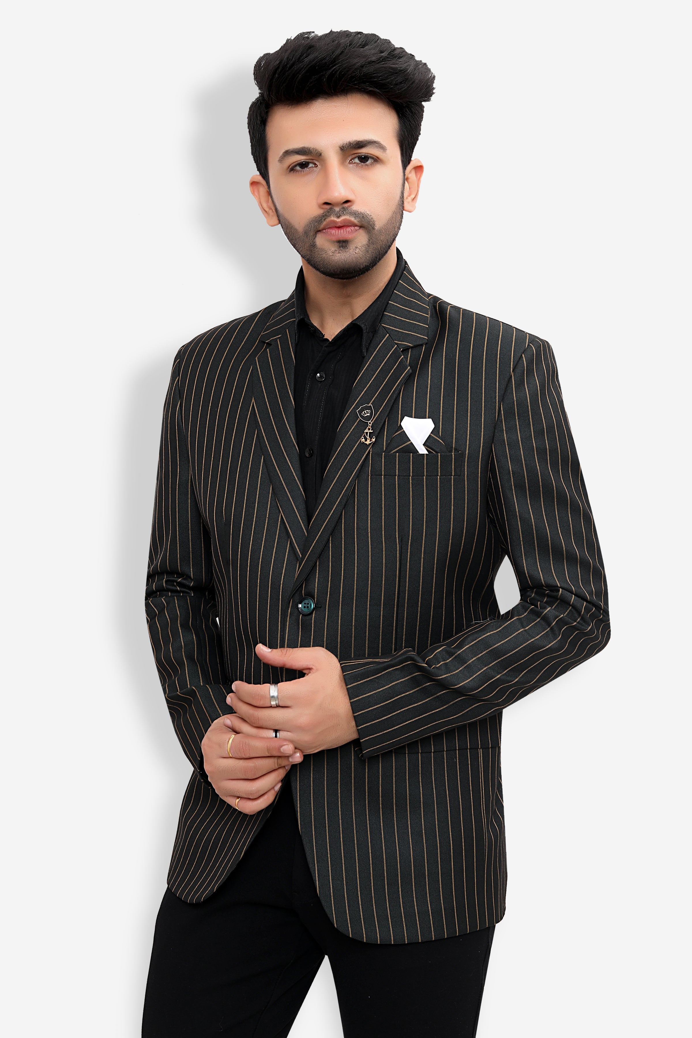 Cotton Blazer for Men - Multicolor | BLDU26001G | DesiQlo