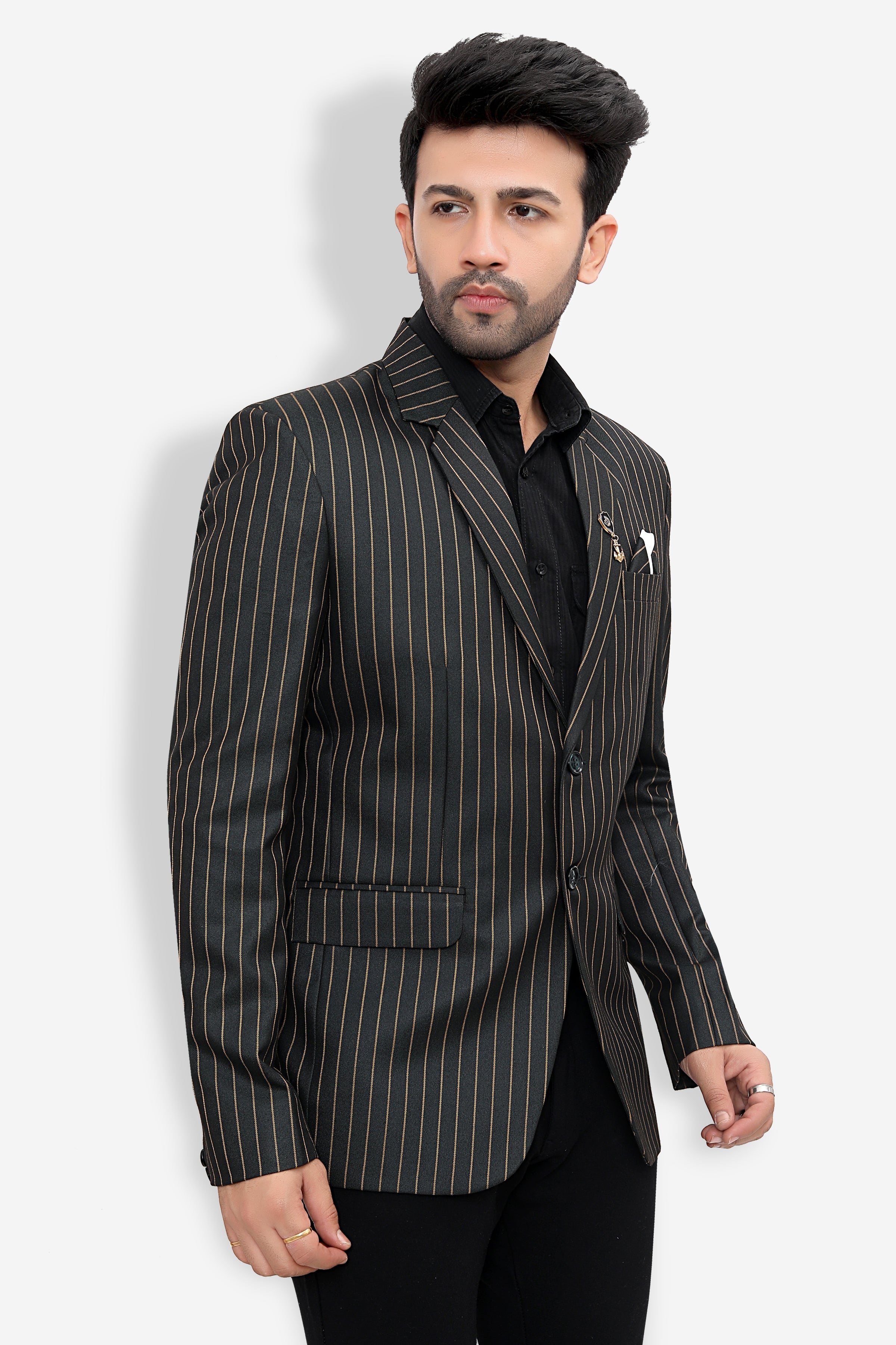 Cotton Blazer for Men - Multicolor | BLDU26001G | DesiQlo
