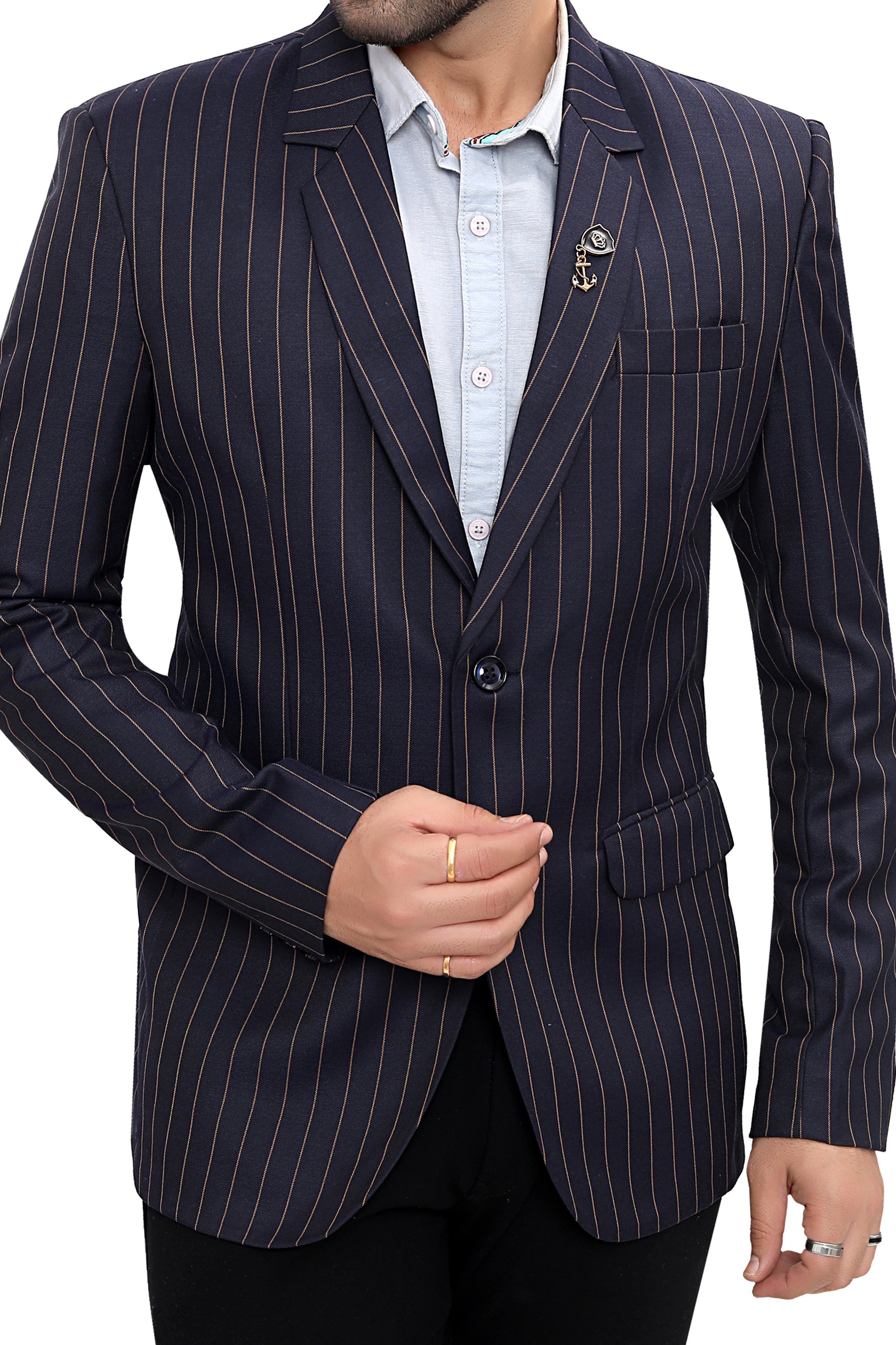 Cotton Blazer for Men - Multicolor | BLDU26003B | DesiQlo