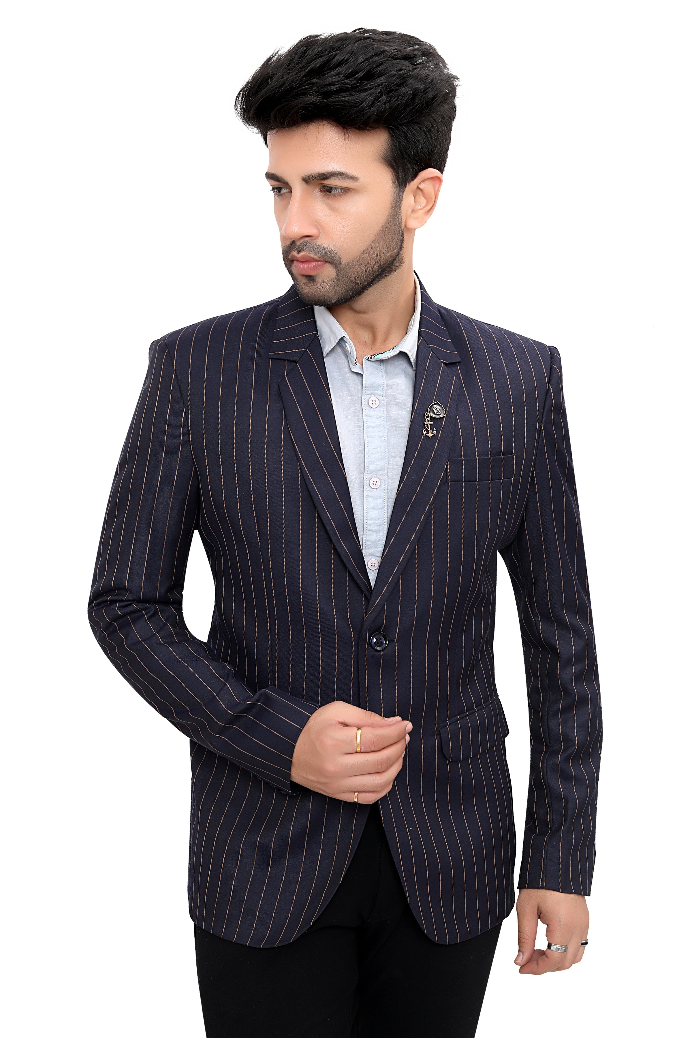 Cotton Blazer for Men - Multicolor | BLDU26003B | DesiQlo