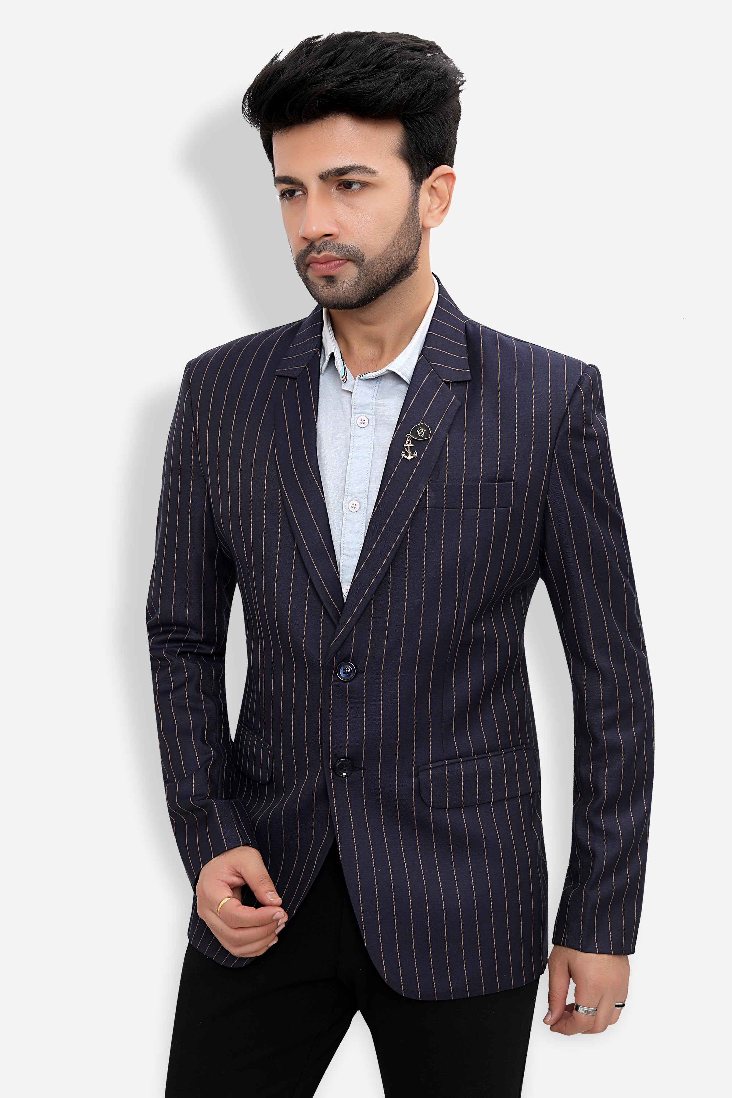 Cotton Blazer for Men - Multicolor | BLDU26003B | DesiQlo