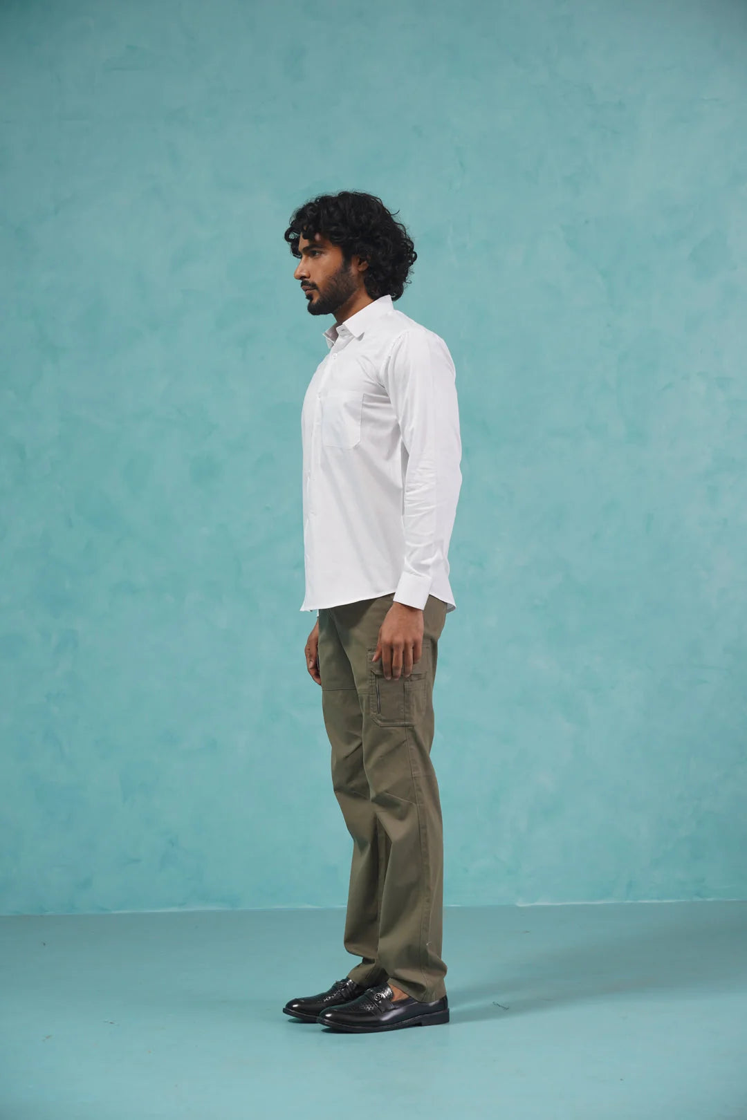 Indian Needle White Cotton Shirt - Mens Formal Shirts