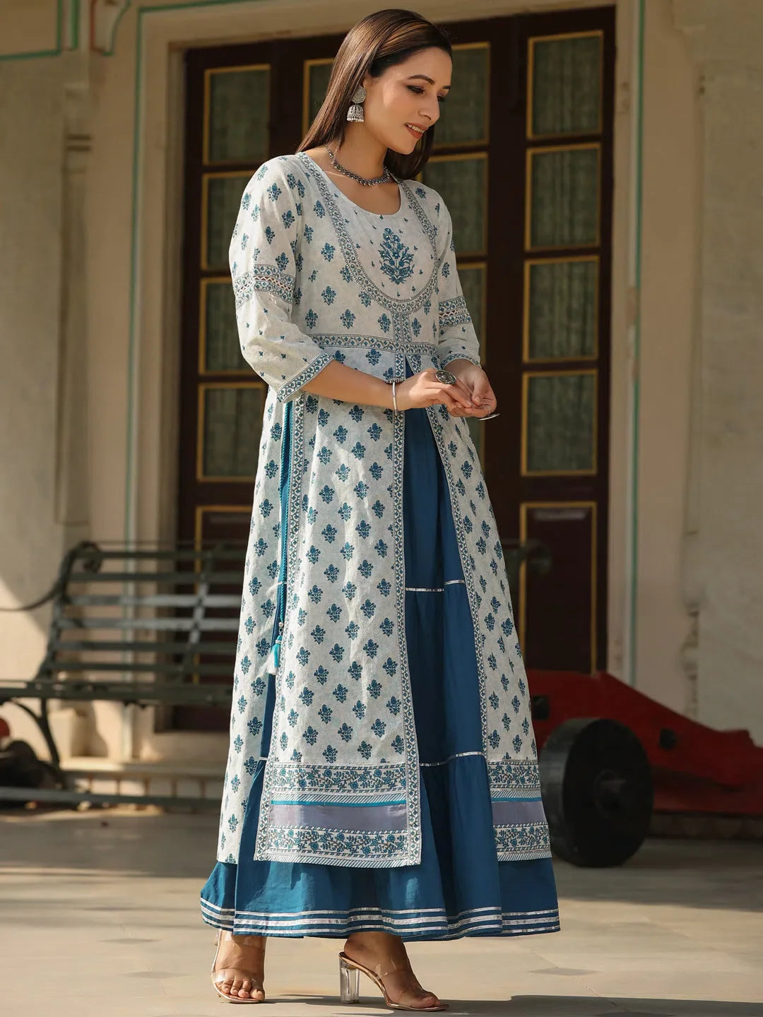 layered maxi dress online india Shop Multi Color Muslin Tiered Maxi Dress After Six Wear in India
