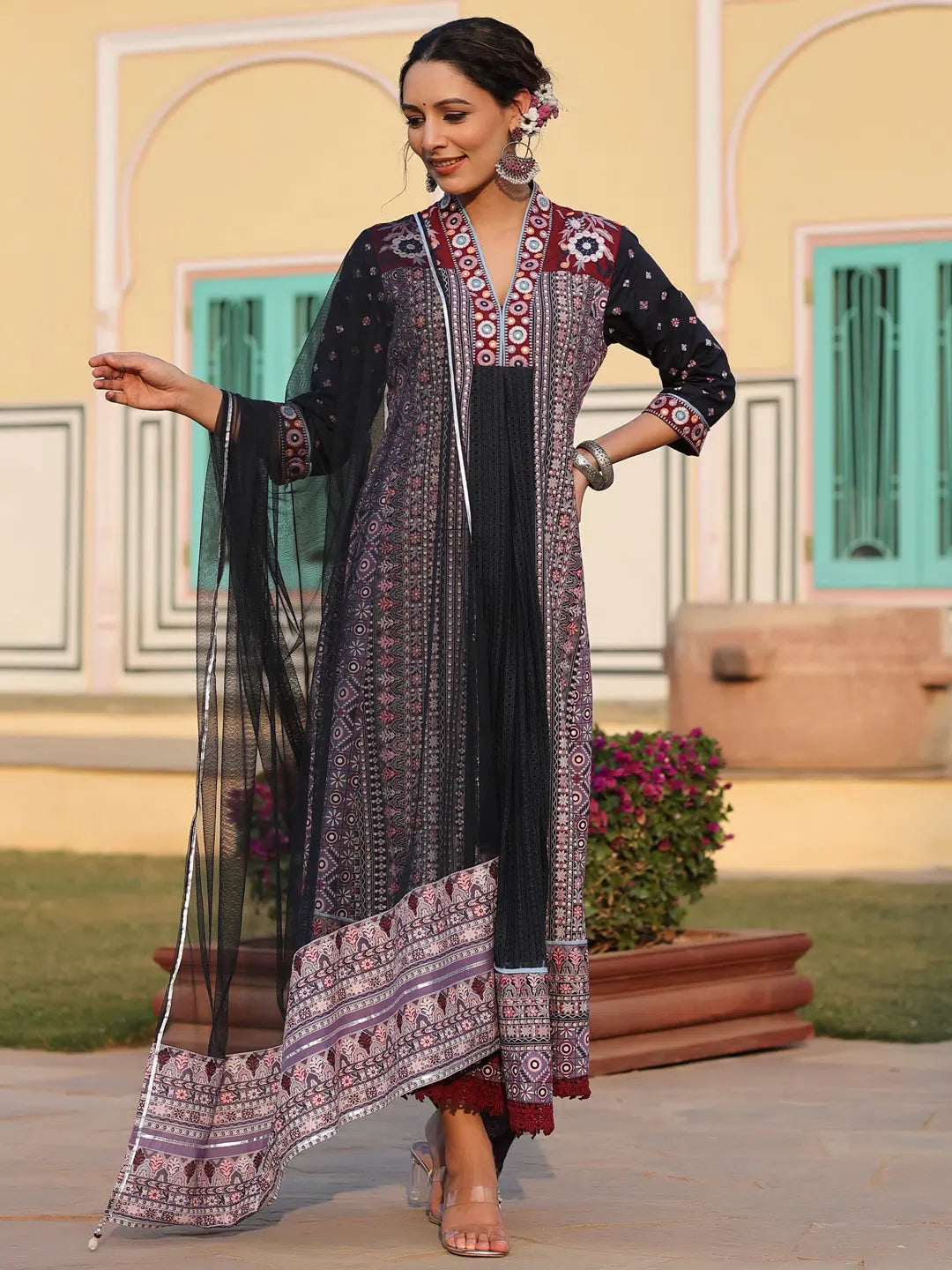 Embroidered Tribal Kurta Set - Indian Kurta for Women