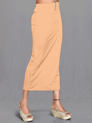 Women's Beige Cotton Lycra High Rise Saree Shapewear-38-CO-BEIGE