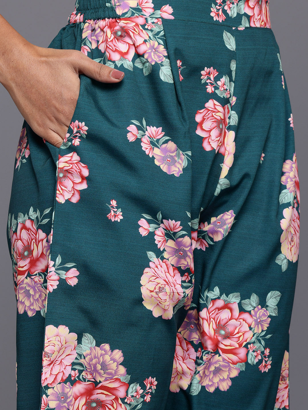 Floral Print Two Piece Sets: Tunic & Palazzo Co ord Sets
