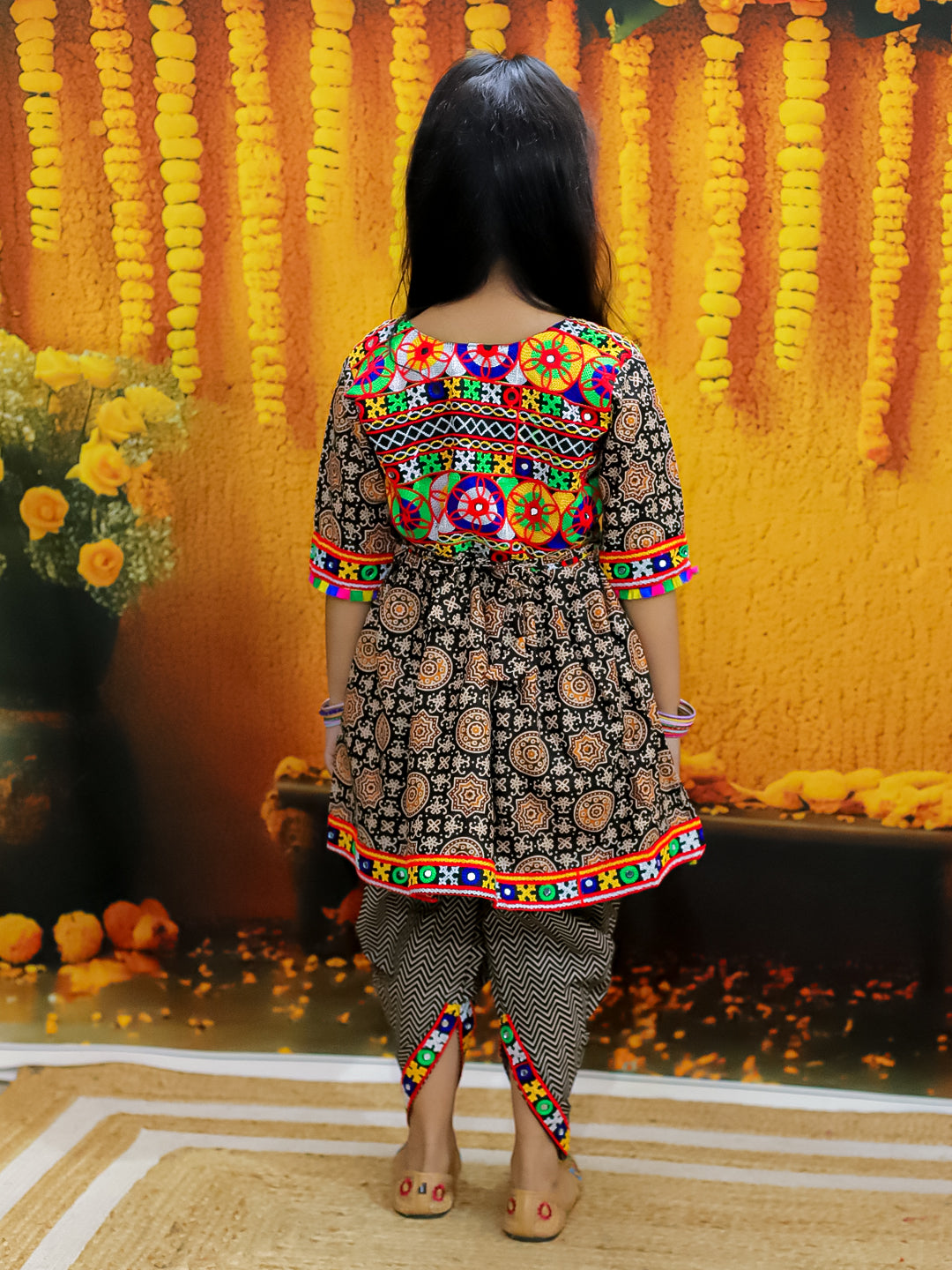 Ethnic Suit Set for Girls - Black | BN24IW47BKA | DesiQlo