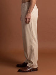 Men Straight Fit Korean Pants ( JFGP 305Cream  )