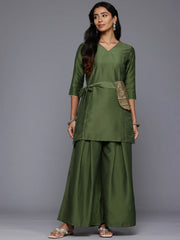 Gotta Patti Tunic With Palazzos & Pouch-AHTUPZ-COMBO-945