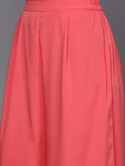 Coral Gotta Patti Kurta with Palazzos & With Dupatta-AHKUDUPZ-COMBO-711