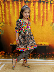 Ethnic Suit Set for Girls - Black | BN24IW47BKA