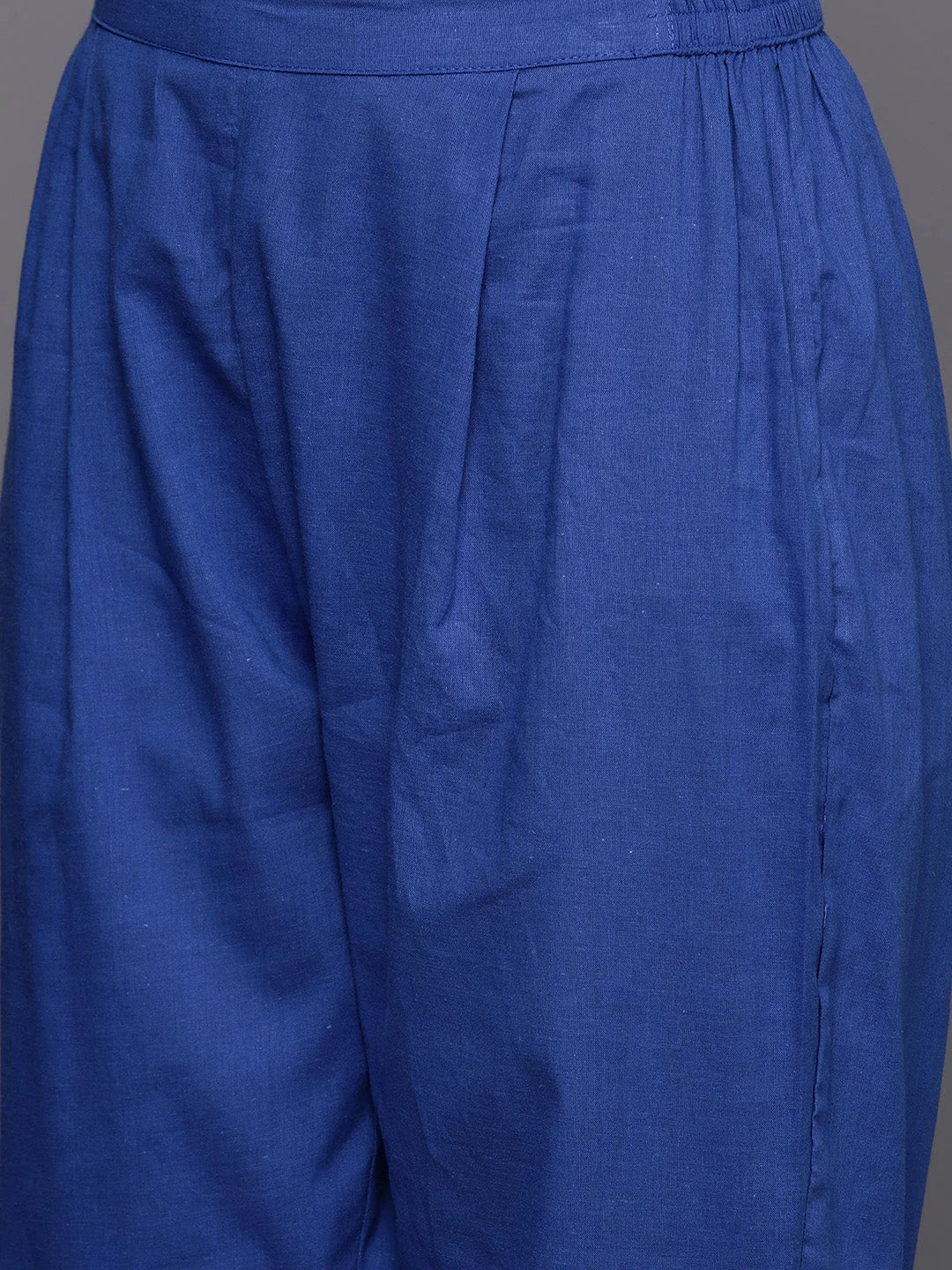 Blue Floral Cotton Kurta Set | Women's Cotton Kurta Sets