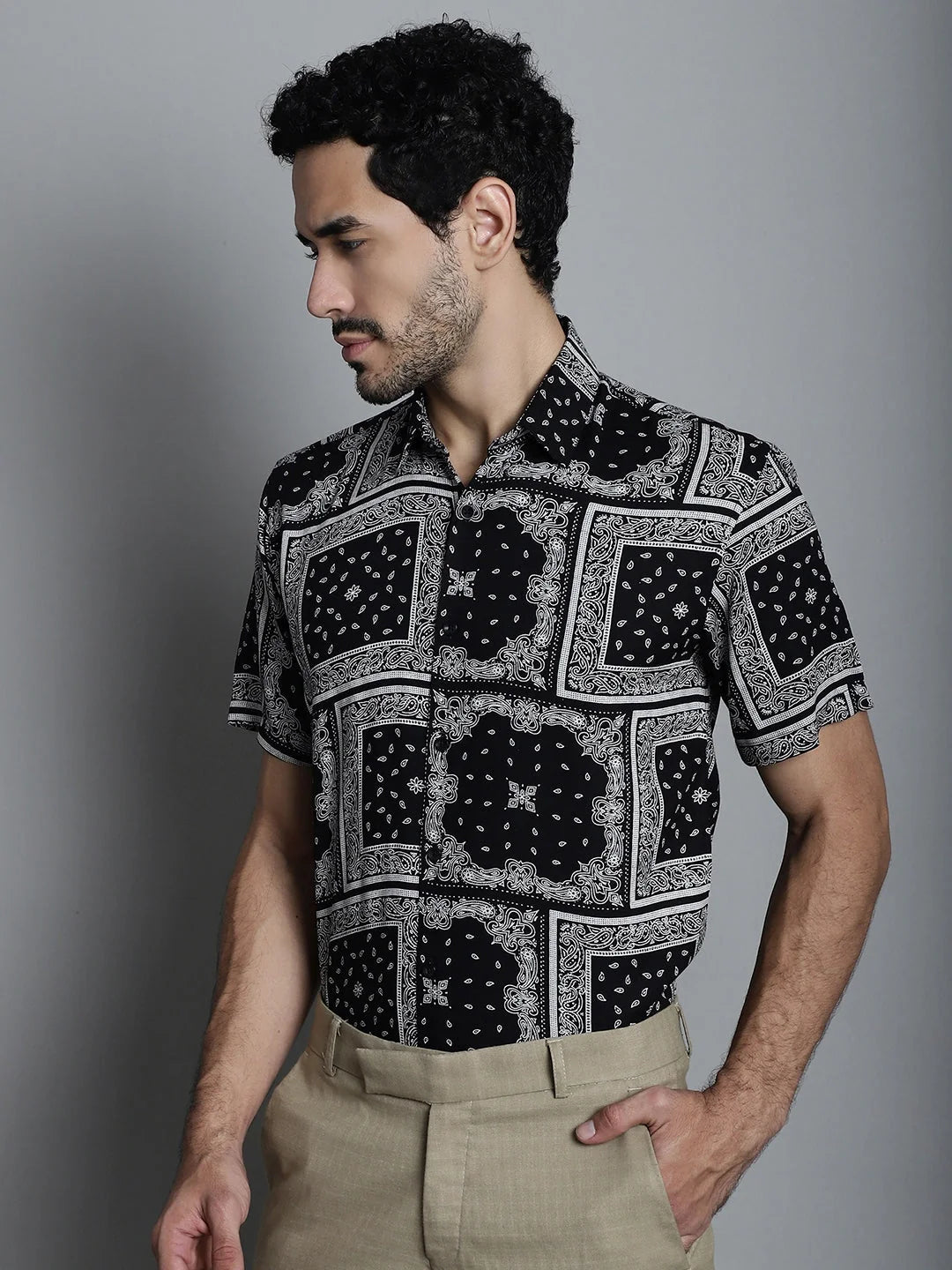 Men's Paisley Printed Formal Shirts - Elegant Formal Shirts