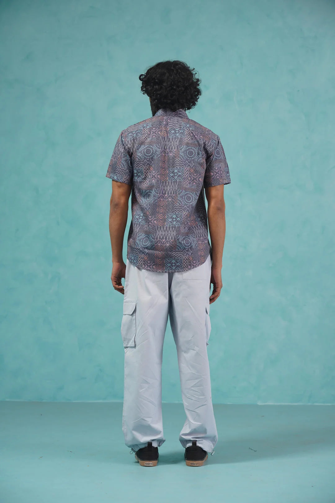 Grey Printed Shirt | Cotton Mens Beach & Casual Shirts