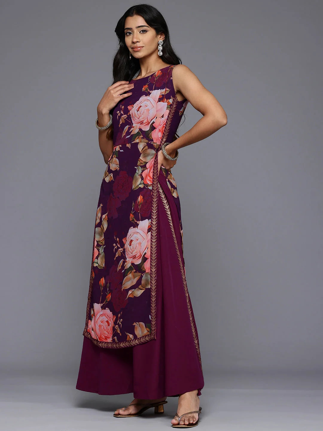 Floral Maxi Gown - Elegant Indian Dresses Online for Women