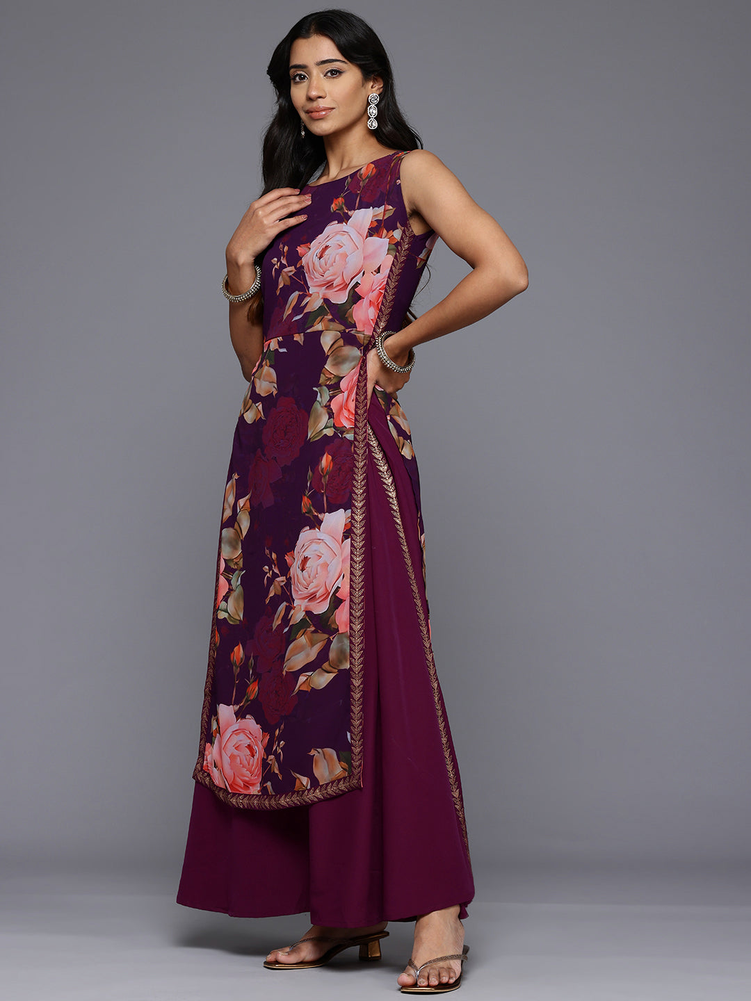 Floral Maxi Gown - Elegant Indian Dresses Online for Women