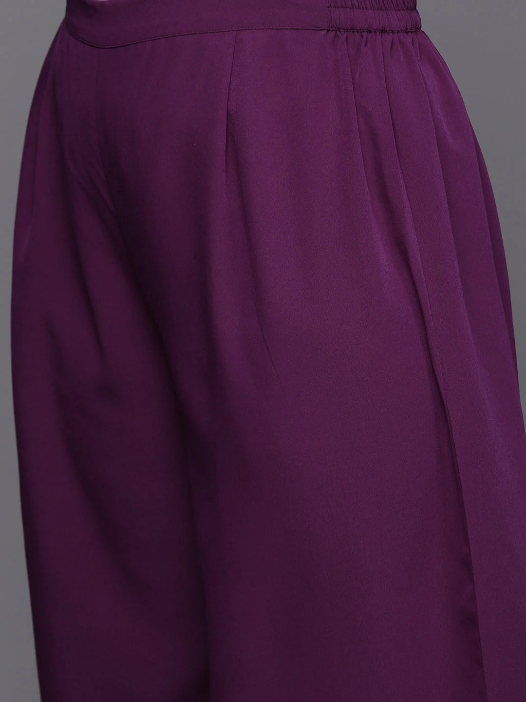 Plus Size Floral Kurta Palazzo Set | Angrakha Style