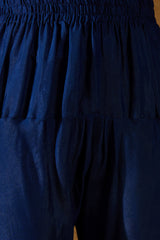 Blue Silk Blend Solid Embroidered Anarkali Kurta Bottom and Dupatta PKSKD3020