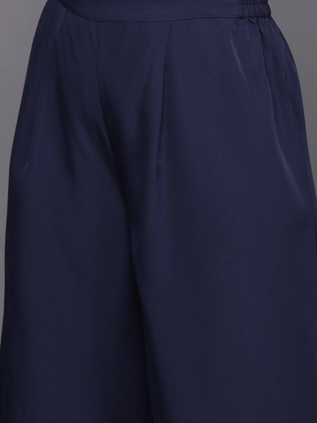 Floral Printed Plus Size Kurta and Palazzo Set | Zari Work