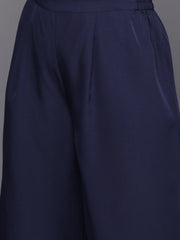 Plus Size Floral Printed Zari Angrakha Kurta with Palazzos-AP-AHKUPZ-COMBO-568