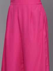 Pink Gotta Patti Kurta With Palazzos & Dupatta-AHKUDUPZ-COMBO-712