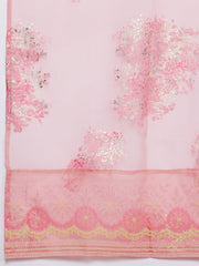 Floral Print Maxi Ethnic Dress with Dupatta-AHEDDU-COMBO-888