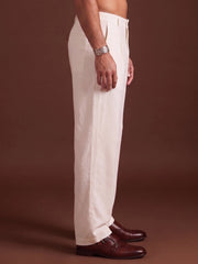 Men Straight Fit Korean Pants ( JFGP 305White  )