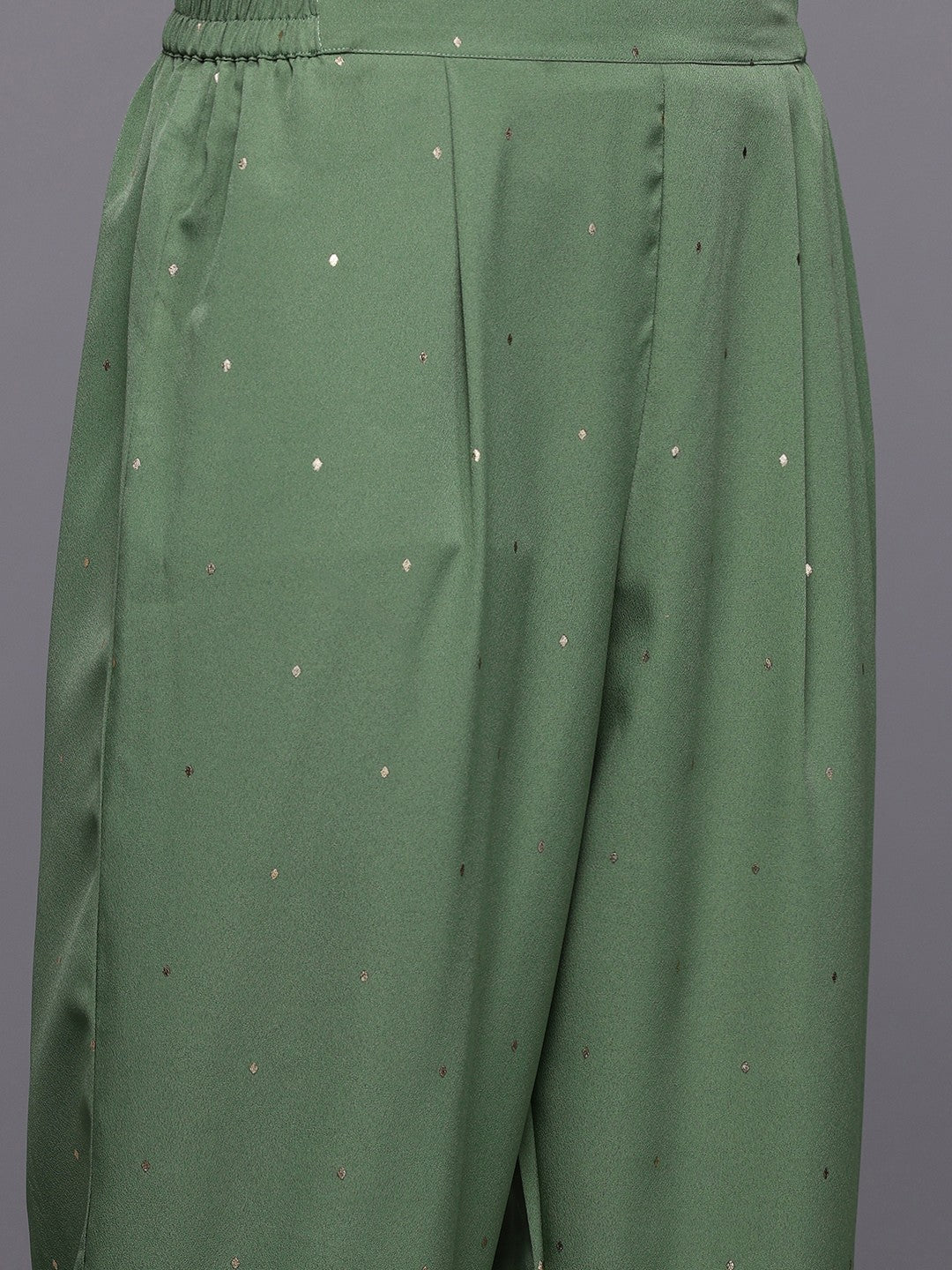 Ahalyaa Printed Angrakha Gotta Patti Kurta with Trousers & With Dupatta