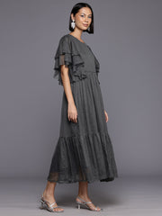 Women Self Design A Line Dress-AHDRCFGL-2