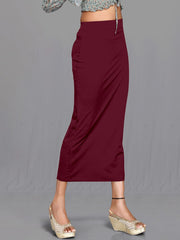 Women's Magenta Cotton Lycra High Rise Saree Shapewear-40-CO-MAGENTA