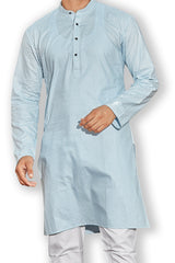 Cotton Kurta for Men - Blue | KPSSOJBLU3