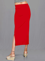 Women's Red Cotton Lycra High Rise Saree Shapewear-44-CO-RED