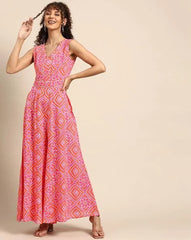 Kalidar Jumpsuit in Pink