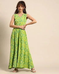 Kalidar Jumpsuit in Lime Green
