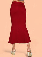 Women's Maroon Cotton Lycra High Rise Saree Shapewear-48-FC-CO-MAROON