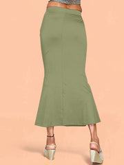 Women's Olive Green Cotton Lycra High Rise Saree Shapewear-49-FC-CO-OLIVE GREEN