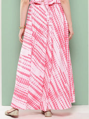Women Flared Printed Maxi Skirt-AHSKCRDP-15030