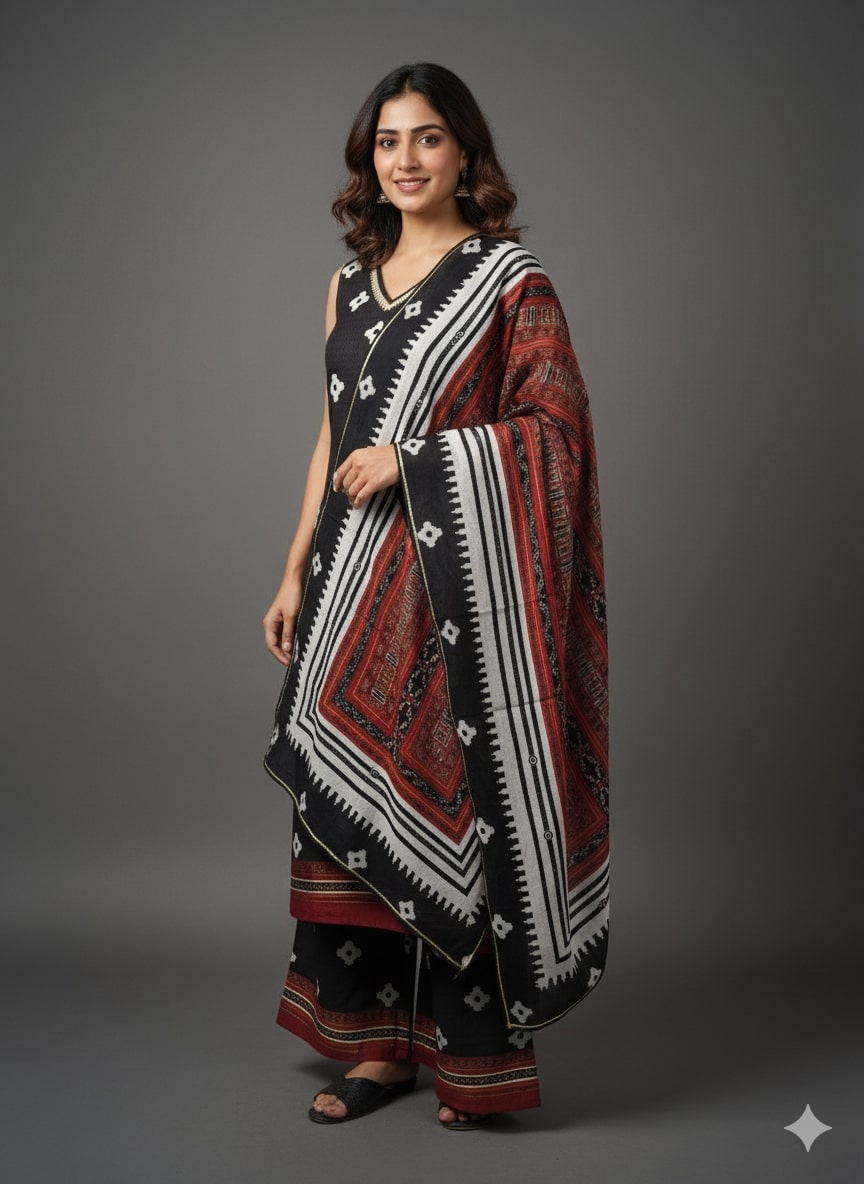 Digital Printed Kurta Set-AHKUPZDU-COMBO-1161-DS