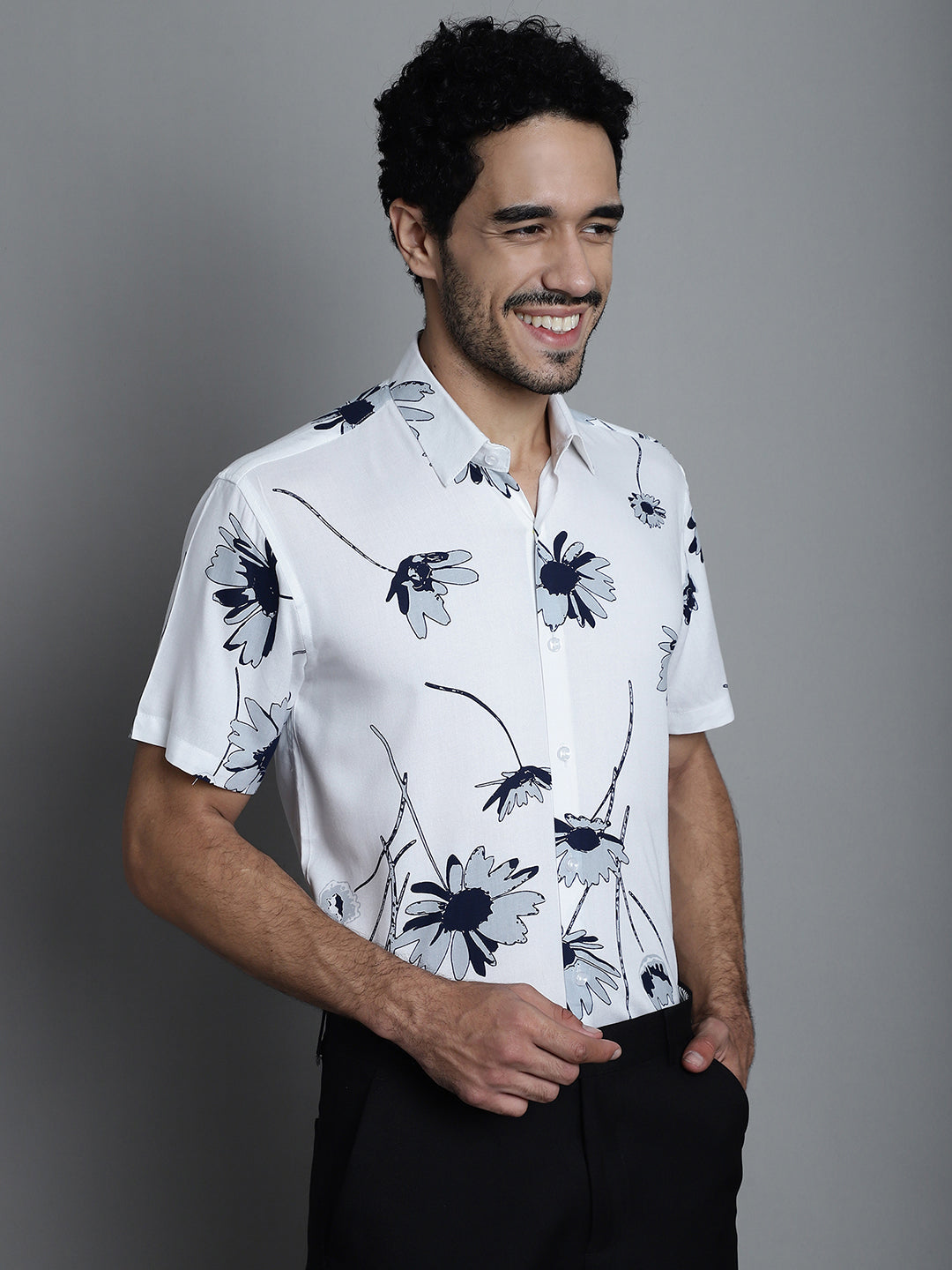 Men's Floral Printed Formal Shirts | Stylish Mens Shirt