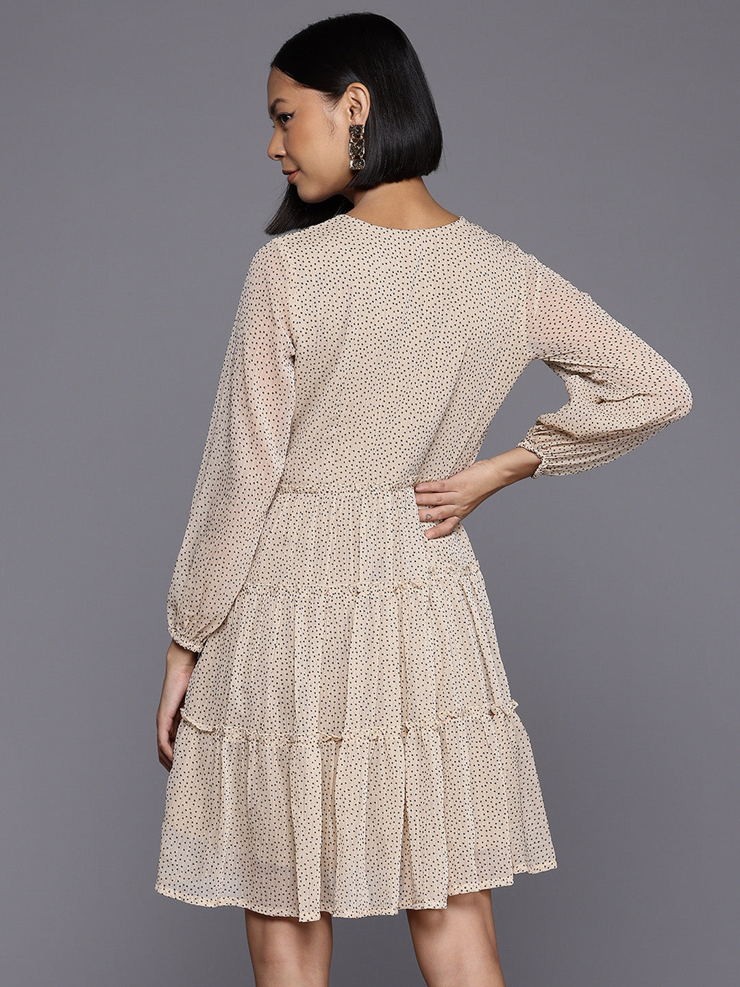 Polka Dot A-Line Dress - Western Outfits for Women | [Brand]