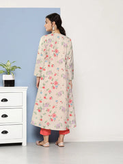 Pink Floral Gotta Patti Kurta with Trousers-AHKUPNJK-COMBO-625-ICH