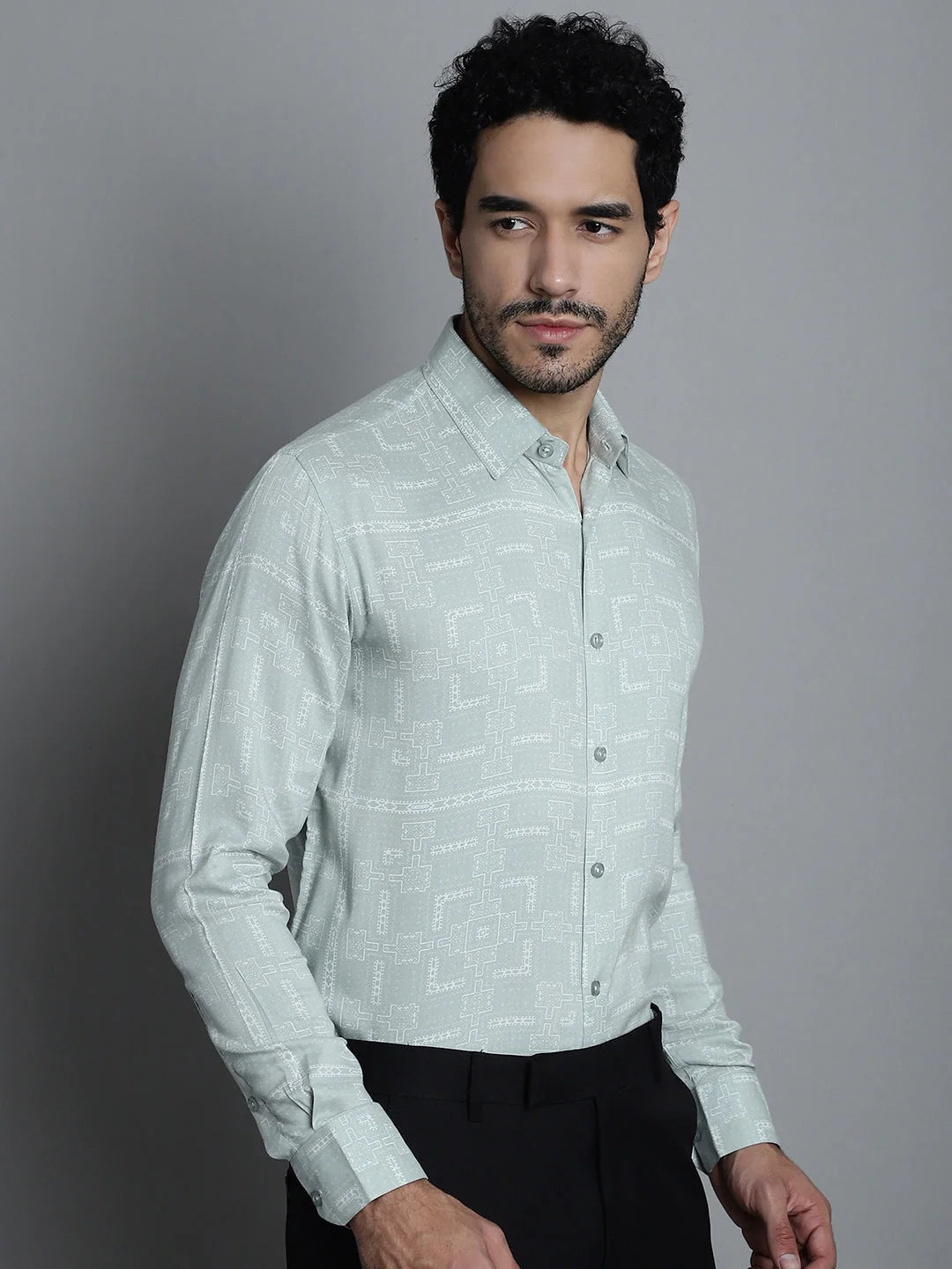 Geometric Printed Formal Shirts - SF 897| Mens Shirt Online