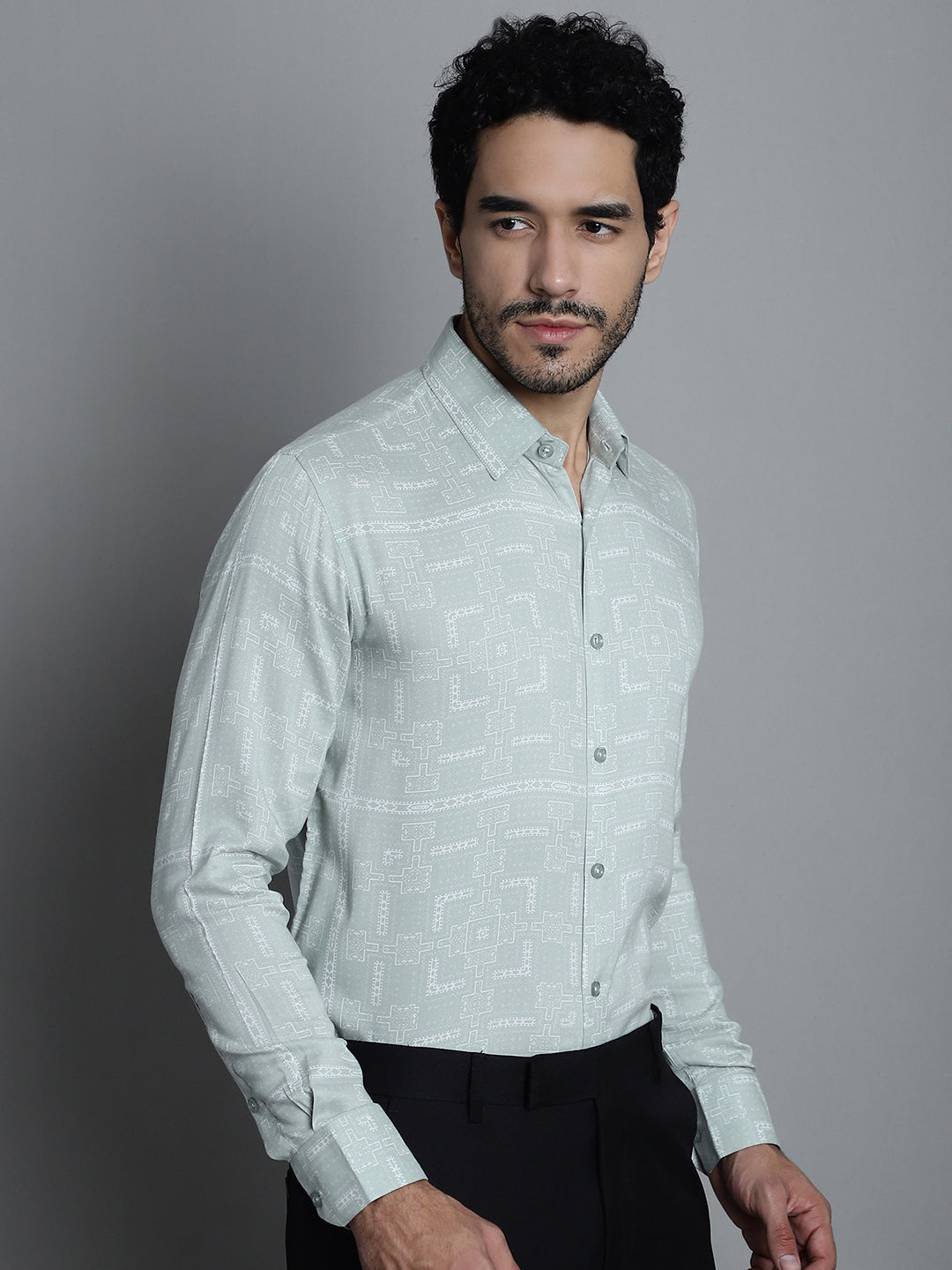 Geometric Printed Formal Shirts - SF 897| Mens Shirt Online