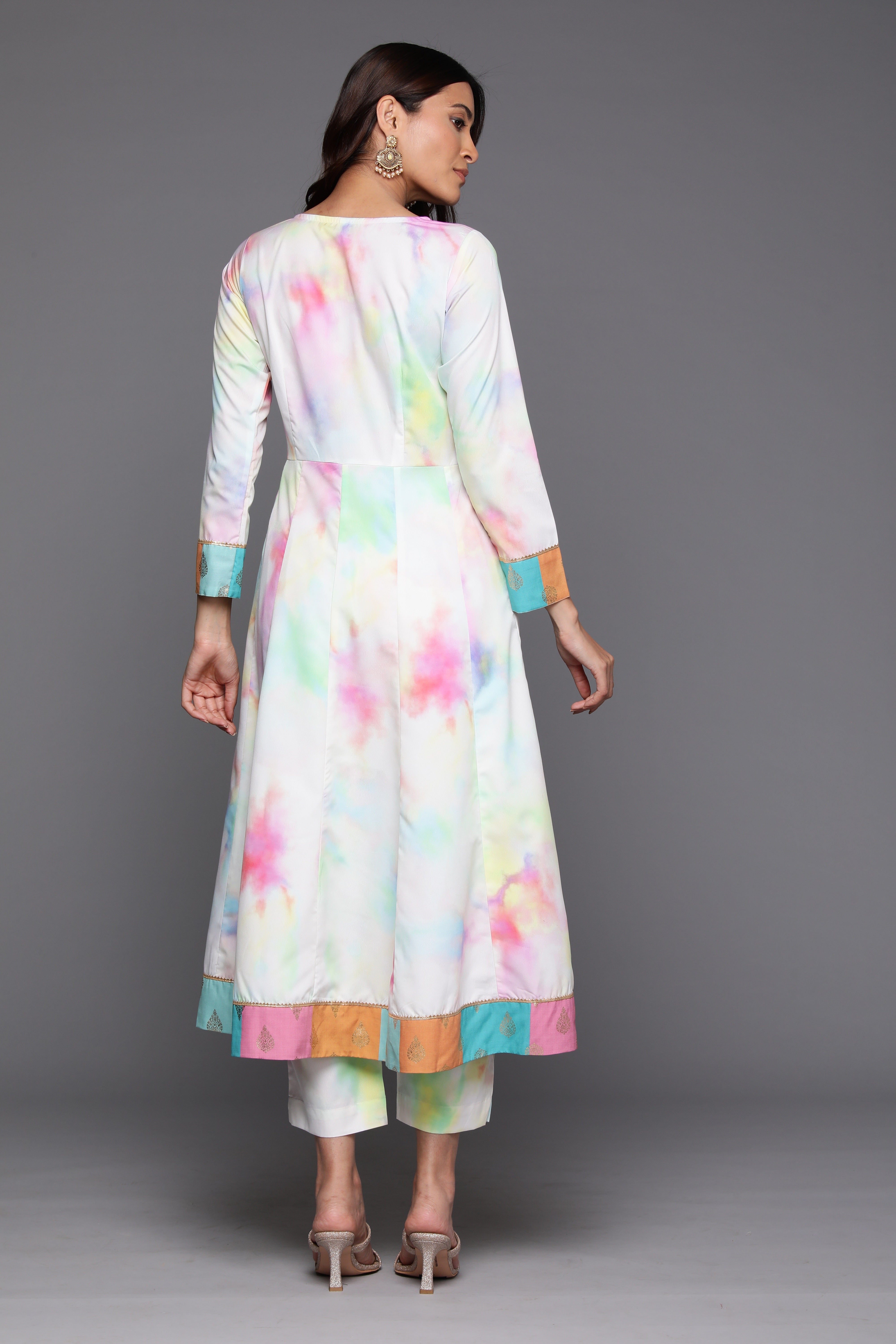 Trendy Tie and Dye Crepe Kurta Palazzo Set - Stylish Comfort