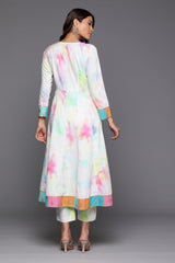 Tie and Dye Crepe Kurta Palazzo Set-AHKUPN-COMBO-967
