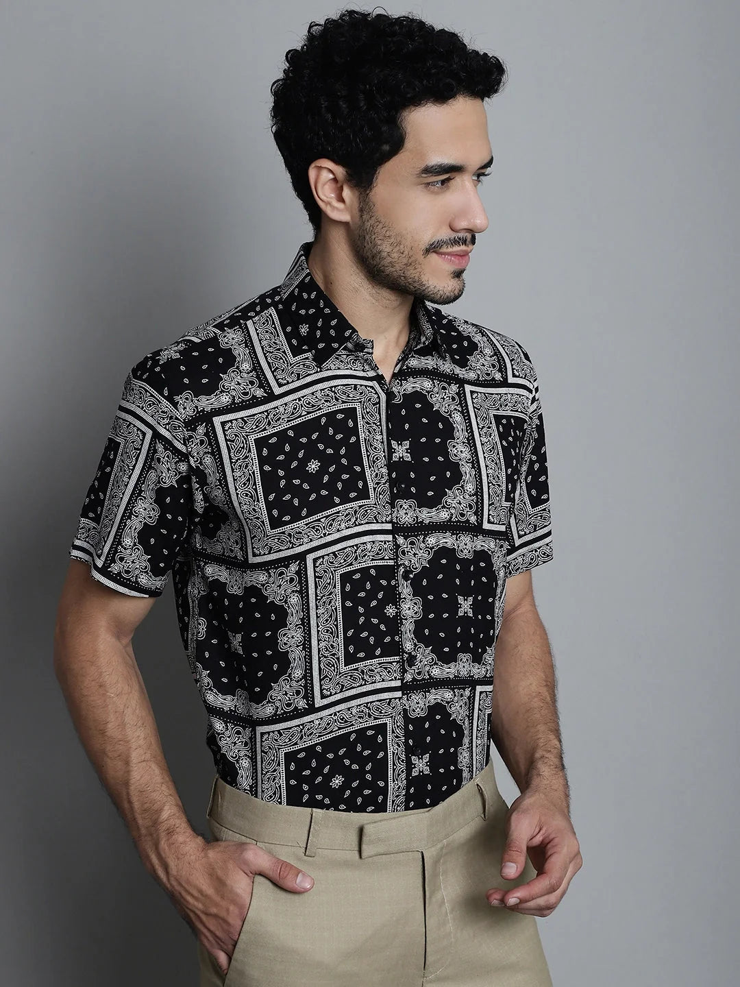 Men's Paisley Printed Formal Shirts - Elegant Formal Shirts