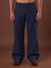 Men Straight Fit Korean Pants ( JFGP 305Navy  )