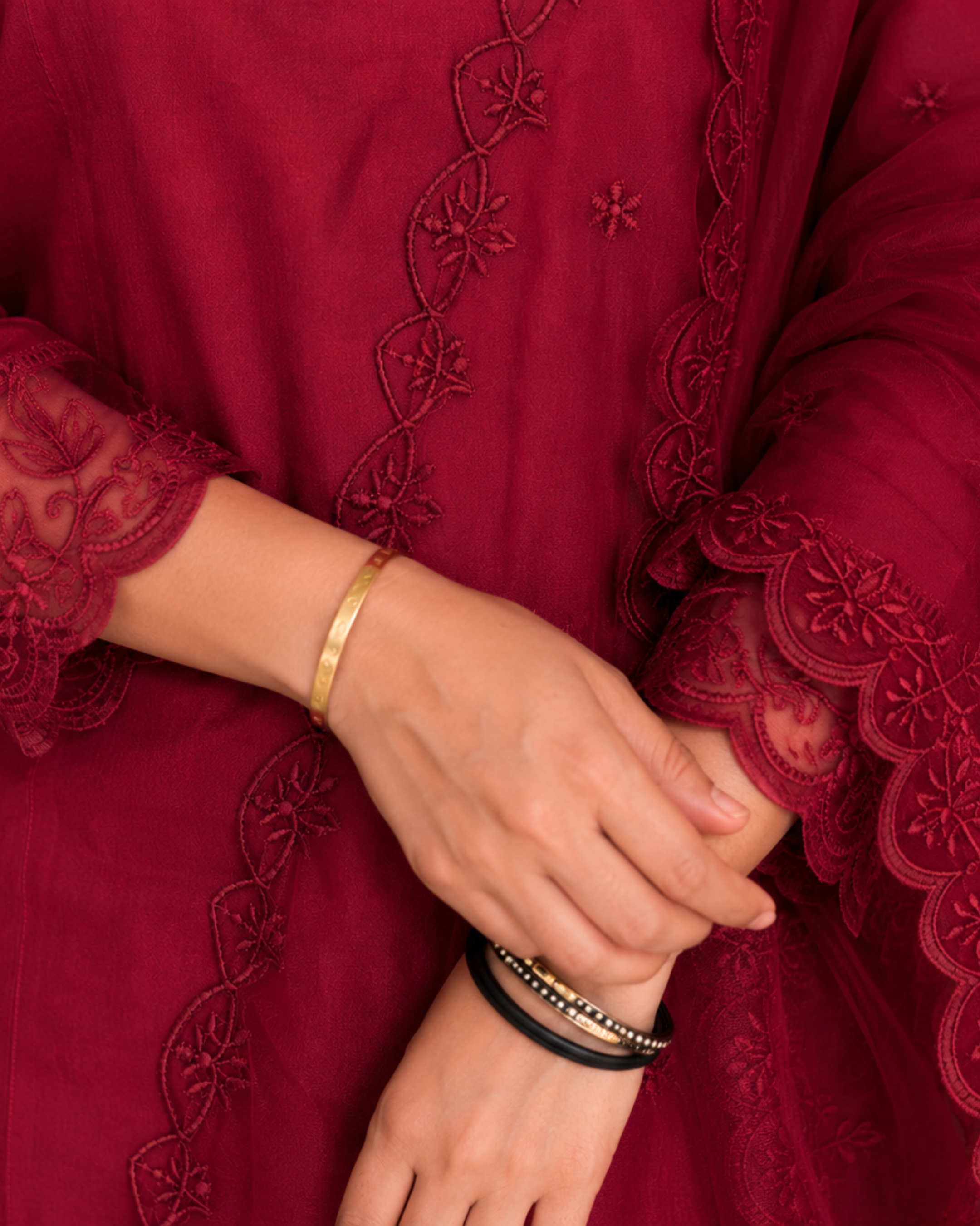 Stylum Women's Fabric Silk Blend Kurta Pant Set