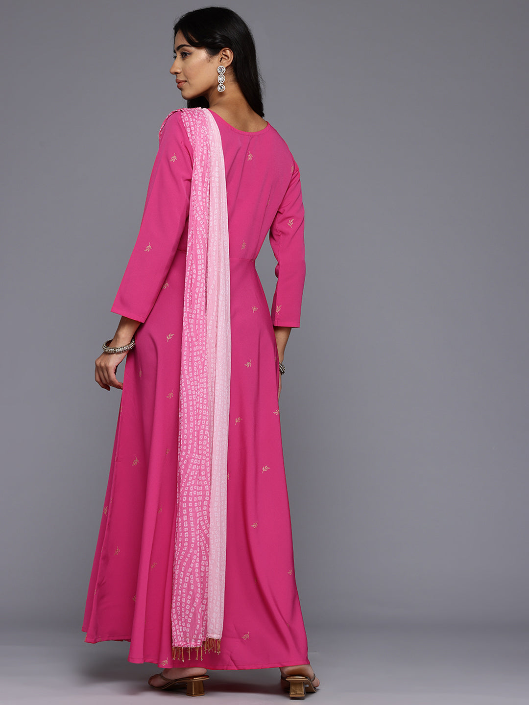 Printed Layered Maxi Gown | Shop Indian Dresses Online Now